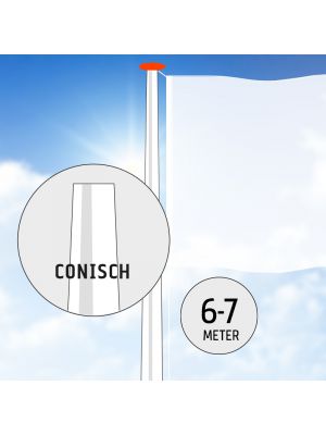 Fahnenmast Konisch GFK 6 oder 7 meter